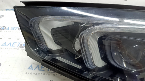 Фара передня ліва в зборі Mercedes W167 GLE 20-23 LED з ущільнювачем, подряпини, полірування, жовтить LED