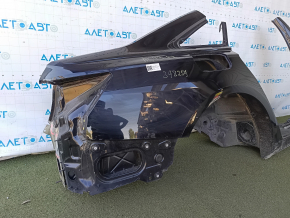 Чверть крило задня права Audi A6 C8 19-25 відпиляна з центральною стійкою, чорна