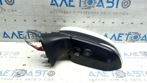 Дзеркало бічне ліве в зборі Toyota Venza 21-22 16 пінів, BSM, камера, поворотник, підігрів, підсвічування, автоскладання, біле, подряпини