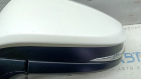Дзеркало бічне ліве в зборі Toyota Venza 21-22 16 пінів, BSM, камера, поворотник, підігрів, підсвічування, автоскладання, біле, подряпини