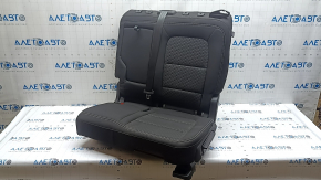 Заднее сидение левое Ford Escape MK4 23-26 без airbag, механическое, с ремнеём безопасности, ткань, черное с серой строчкой, под чистку
