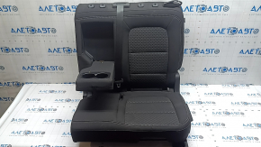 Заднее сидение левое Ford Escape MK4 23-26 без airbag, механическое, с ремнеём безопасности, ткань, черное с серой строчкой, под чистку