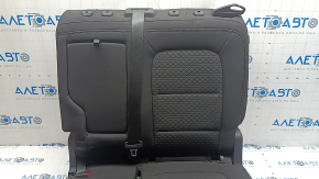 Заднее сидение левое Ford Escape MK4 23-26 без airbag, механическое, с ремнеём безопасности, ткань, черное с серой строчкой, под чистку