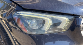 Фара передня права в зборі Mercedes W167 GLE 20-23 LED з ущільнювачем, подряпини, полірування, жовтить LED