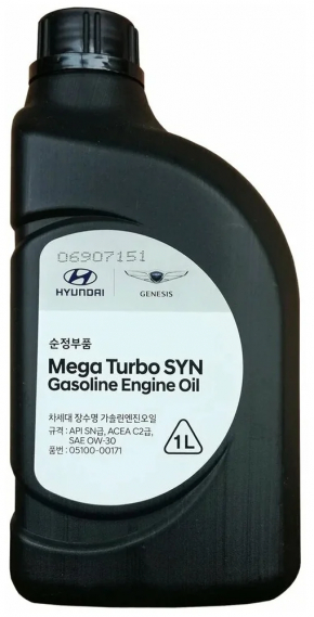 Олія моторна Hyundai 0w-30 SN, 1л, синтетик
