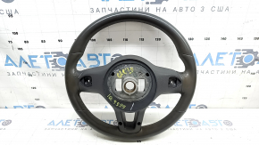 Руль голый Mercedes W167 GLE 20-23 кожа темно серая без подогрева, под химчистку, потрескалась кожа, царапины