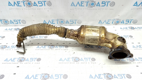 Приемная труба с катализатором Ford Edge 19-24 2.0T оторвана гофра