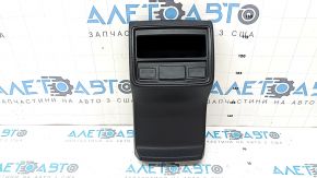Накладка центральной консоли задняя Subaru Forester 25-26 черная, с карманом, царапины