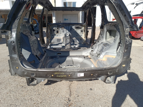 Задняя панель Jeep Grand Cherokee WL 22-26 2 части, на кузове, черная