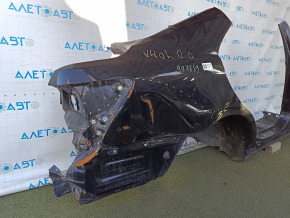 Четверть крыло задняя правая Toyota Camry v40 07-11 отпилена с центральной стойкой, черная, ржавая, замятина, тычки