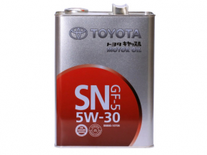 Масло моторное Toyota 5w-30 SN, 4л, синтетик