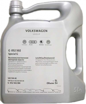 Масло моторное VAG 5w-40 SN, 5л, синтетик