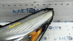 Фара передняя левая в сборе Ford Escape MK3 17-19 рест ксенон+led светлая, под полировку, царапины, паутинка