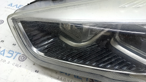 Фара передняя левая в сборе Ford Escape MK3 17-19 рест ксенон+led светлая, под полировку, царапины, паутинка
