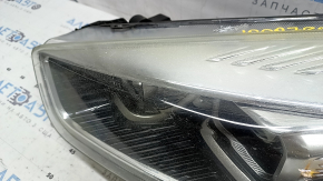 Фара передняя левая в сборе Ford Escape MK3 17-19 рест ксенон+led светлая, под полировку, царапины, паутинка
