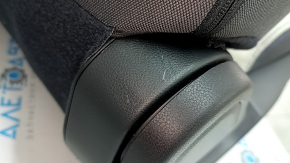 Сидіння пасажирське Subaru Forester 25-26 без Airbag, тканина темно-сіра + світло-сіра, синій рядок, механіка, під чищення, подряпини на пластику