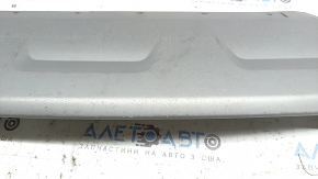 Накладка губы переднего бампера Ford Escape MK3 17-19 рест серебро, царапины, сколы