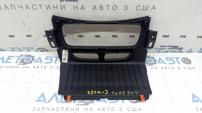 Накладка управления климат-контролем Ford Escape MK3 17-19 черная, царапины