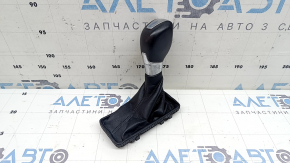Ручка КПП із кожухом Ford Escape MK3 17-19 шкіра чорна, подряпини, під хімччистку