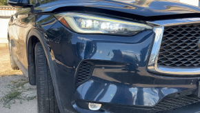 Фара передня права в зборі Infiniti QX50 19-22 LED, адаптив, під полірування, поліз лак, жовтий LED