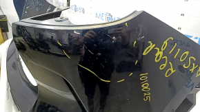 Бампер задний голый Infiniti QX50 19-25 синий, царапины, треснут, отсутствует фрагмент, надломаны крепления