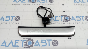 Накладка порогу зовнішня задня права Infiniti QX50 22-22 хром з підсвічуванням, подряпини