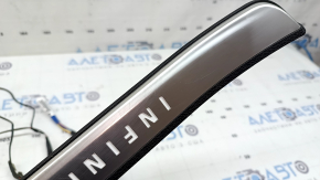 Накладка порогу зовнішня передня права Infiniti QX50 22-22 хром з підсвічуванням, подряпини