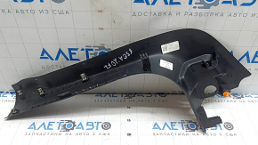 Накладка порога передняя левая Ford Escape MK4 20-26 черная, потерта, царапины, надломаны крепления