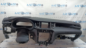 Торпедо передня панель AIRBAG Infiniti QX50 19-20 чорна, під динамік, під проекцію, з дефлекторами