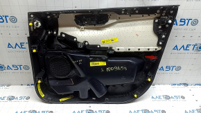 Обшивка дверей картка передня ліва Ford Escape MK4 23-26 чорна, підлокітник шкіра чорна, вставка темно-сіра, з чорною ручкою, подряпини, потерта