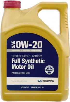 Масло моторное Subaru 0w-20 SP, 4,73л, синтетик