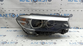 Фара передняя правая в сборе BMW 5 G30 17-20 LED Corona Rings S524A с креплением, под полировку, не работает DRL
