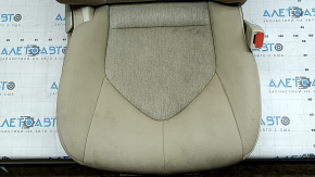 Сидіння пасажирське Toyota Camry v70 20-24 з airbag, механічне, з підігрівом, бежева тканина, сіра вставка, сіра строчка, під хімчистку, іржа на каркасі