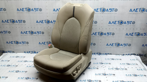 Сидіння водійське Toyota Camry v70 20-24 з airbag, електро, з підігрівом, бежева тканина, сіра вставка, сіра строчка, під хімчистку, подряпина, потертість, іржа на каркасі