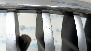 Решітка радіатора grill права BMW X3 G01 18-21 ніздря, хром обрамлення + сіра решітка, тички