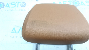 Подголовник 2 ряда центральный BMW 5 G30 17-23 кожа Dakota, светло-коричневая, под химчистку