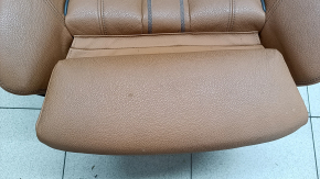 Сиденье пассажирское BMW 5 G30 17-20 с airbag, электрическое, подогрев, кожа Dakota, светло-коричневая, Sport, с подголовником, под химчистку