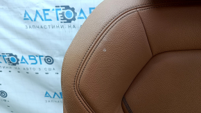 Сиденье пассажирское BMW 5 G30 17-20 с airbag, электрическое, подогрев, кожа Dakota, светло-коричневая, Sport, с подголовником, под химчистку