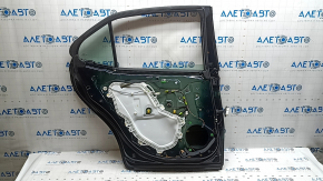 Двері в зборі задня ліва Toyota Camry v70 18-24 синій 221, подряпина, тичка на хромі, подряпина на хромі