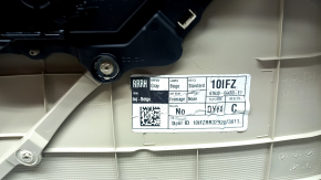 Обшивка дверей картка задня права Toyota Camry v70 18-23 бежева з сірою вставкою пластик, сірий підлокітник гума, молдинг хром, потертості
