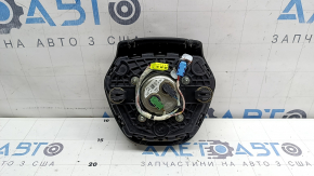 Подушка безпеки airbag в кермо водійська BMW 5 G30 17-23 чорна, шкіра, подряпини на емблемі, під хімчистку