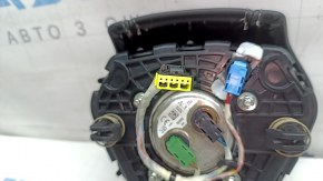 Подушка безпеки airbag в кермо водійська BMW 5 G30 17-23 чорна, шкіра, подряпини на емблемі, під хімчистку