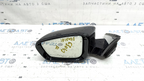 Зеркало боковое левое в сборе BMW 5 G30 17-23 5 пинов, подогрев, поворотник, автозатемнение, графит, трещина в поворотнике