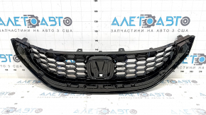 Решетка радиатора grill Honda Civic 13-15 черная глянец, без молдинга