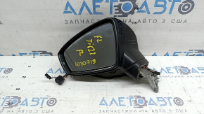 Зеркало боковое левое в сборе VW Tiguan 22-24 6+2 пина, поворотник, BSM, подогрев, черное