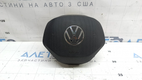 Подушка безопасности airbag в руль водительская VW Tiguan 22-24 черная, царапины