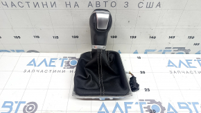 Ручка КПП VW Tiguan 18-24 тип 2, чорна шкіра, без накладки шифтера, подряпини