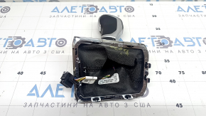 Ручка КПП VW Tiguan 18-24 тип 2, чорна шкіра, без накладки шифтера, подряпини