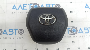 Подушка безопасности airbag в руль водительская Toyota Camry v70 18-24 черная, царапина