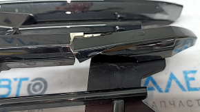 Решетка радиатора grill в сборе Hyundai Tucson 25-26 темный хром, Limited, под камеру, надломана